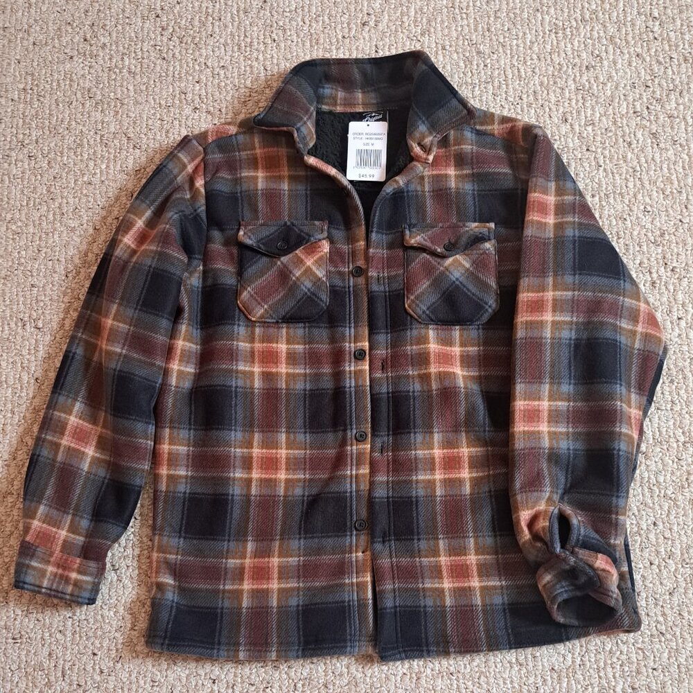 Original Deluxe Black Fleece Jacket Size M